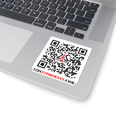 22 is 22 TOO MANY QR Mission Sticker – Gabe’s Cross‑Country Veteran Mental Health Ride