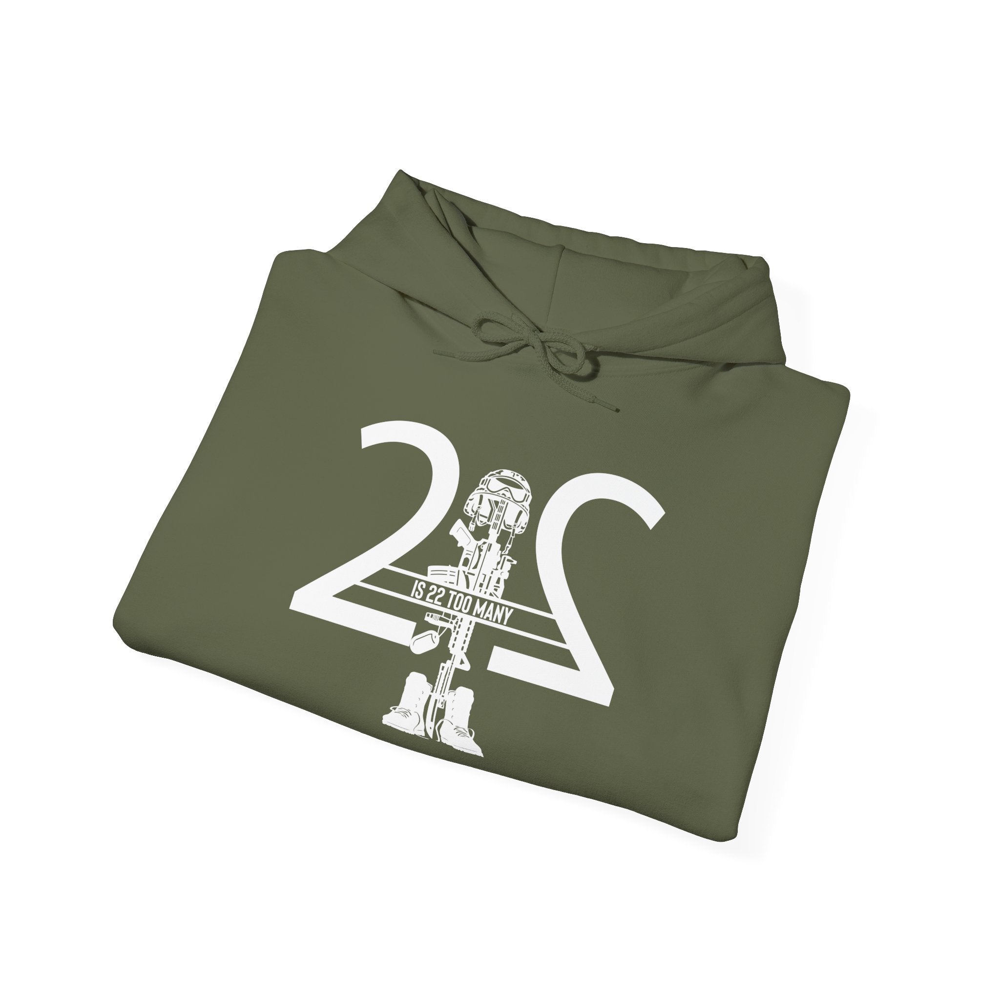22 Is 22 Too Many – Veterans Mental Health Mission Hoodie