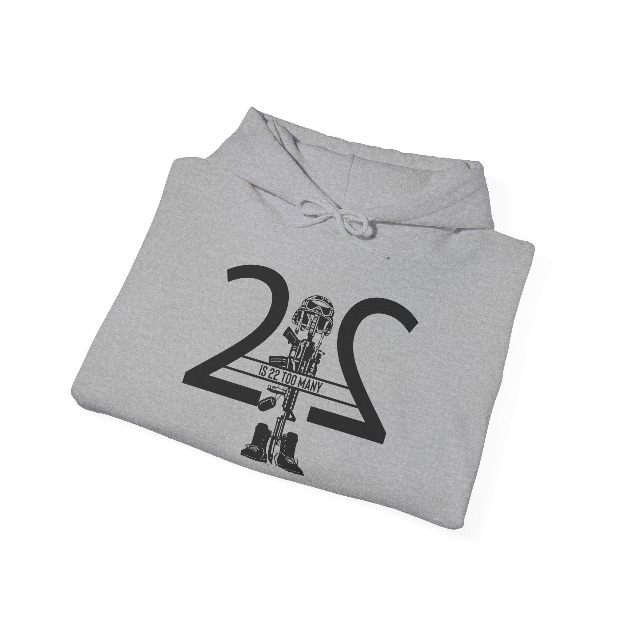 22 Is 22 Too Many – Veterans Mental Health Mission Hoodie