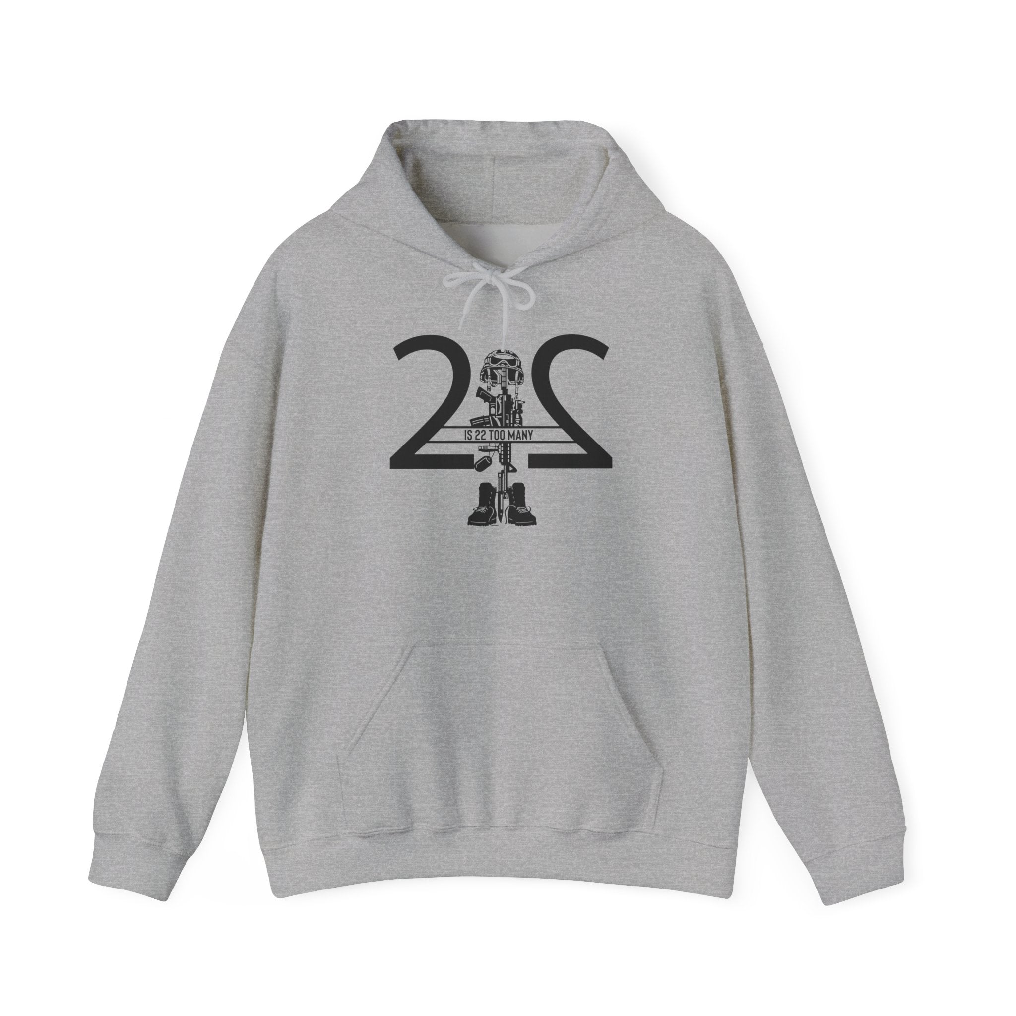 22 Is 22 Too Many – Veterans Mental Health Mission Hoodie