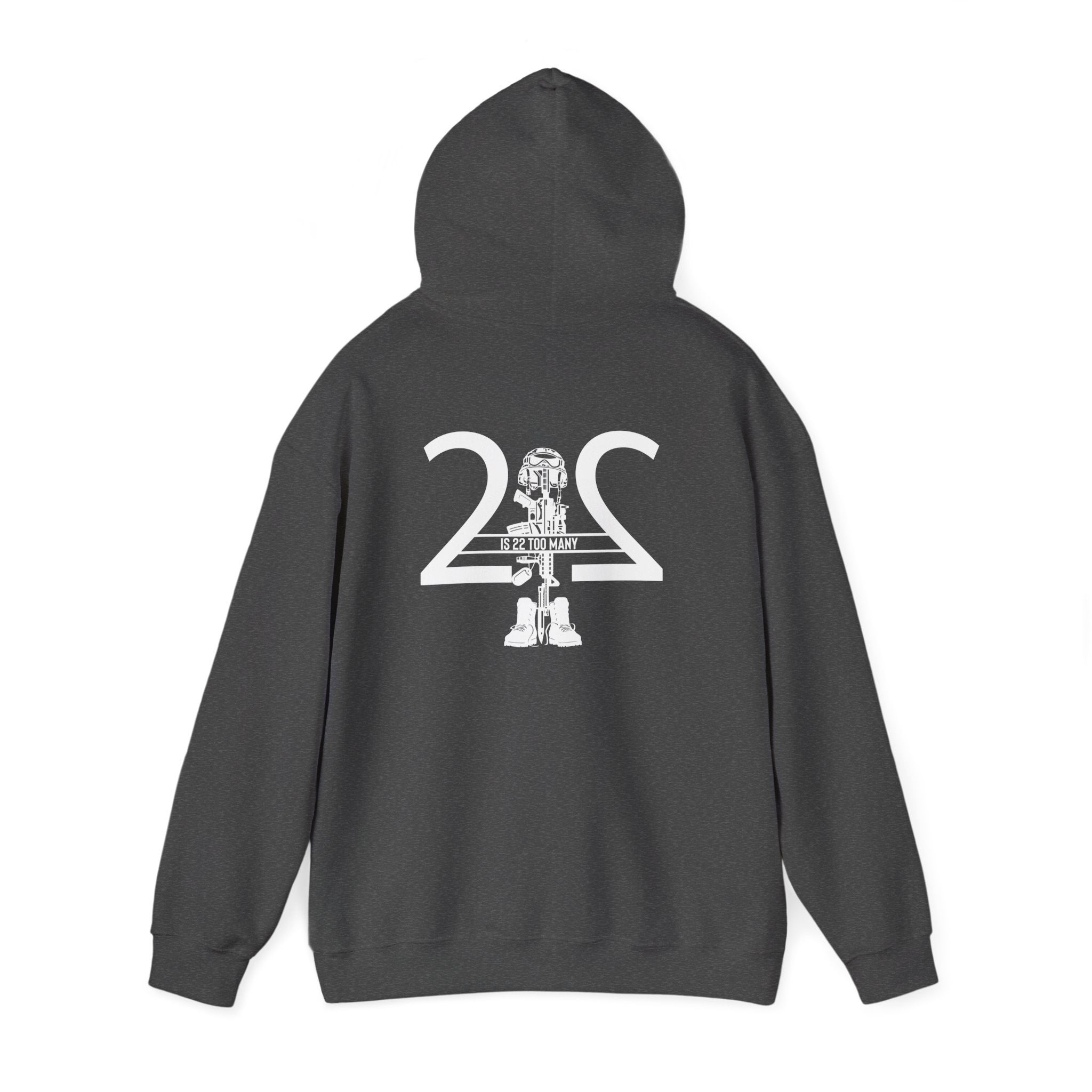 22 Is 22 Too Many – Veterans Mental Health Mission Hoodie