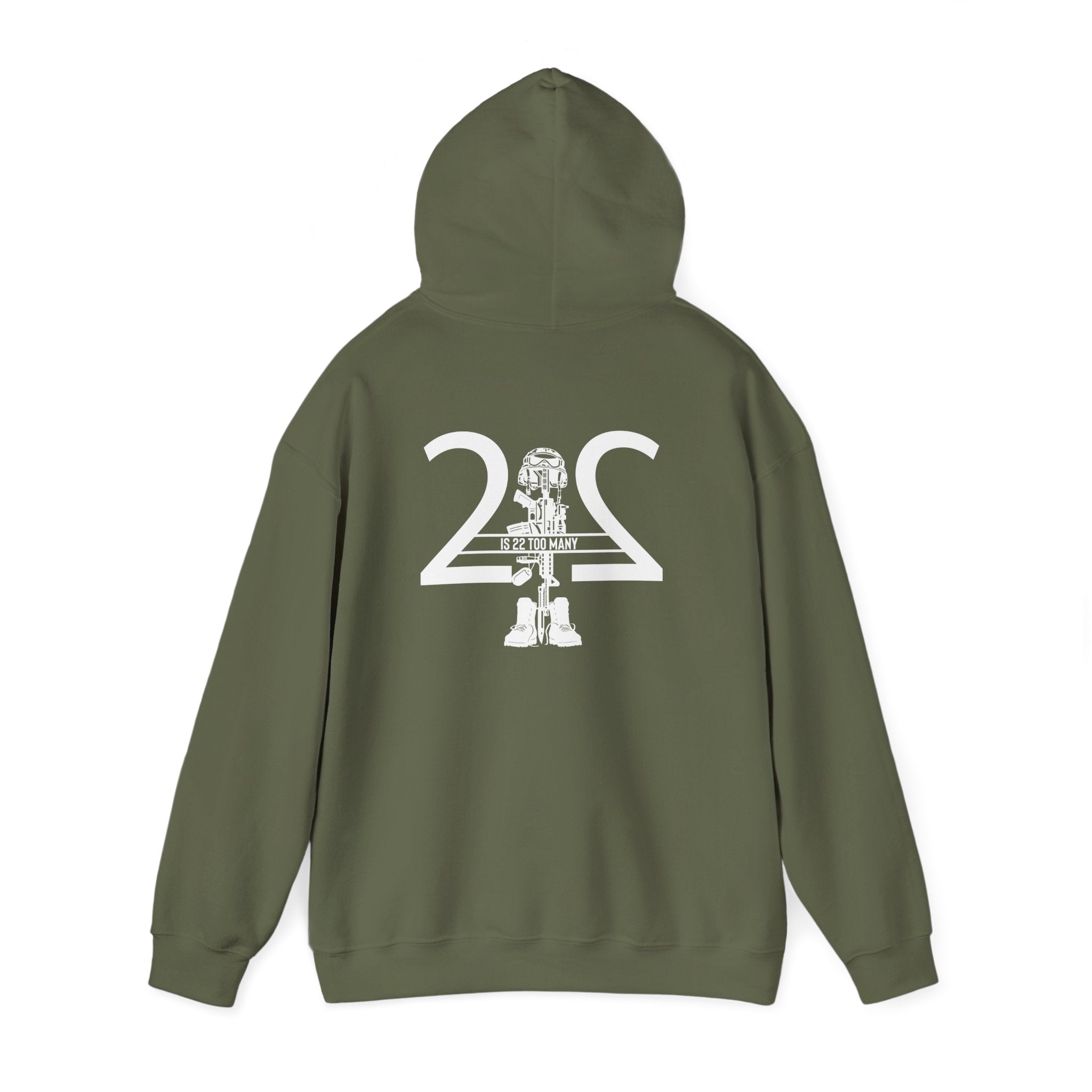22 Is 22 Too Many – Veterans Mental Health Mission Hoodie