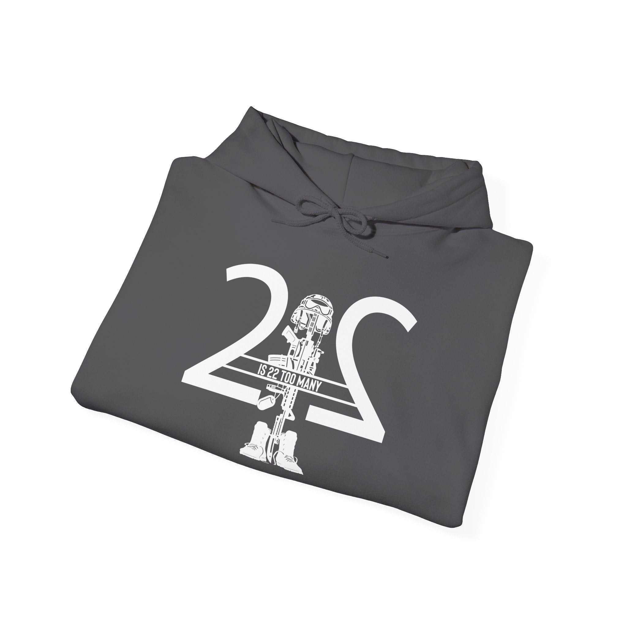 22 Is 22 Too Many – Veterans Mental Health Mission Hoodie