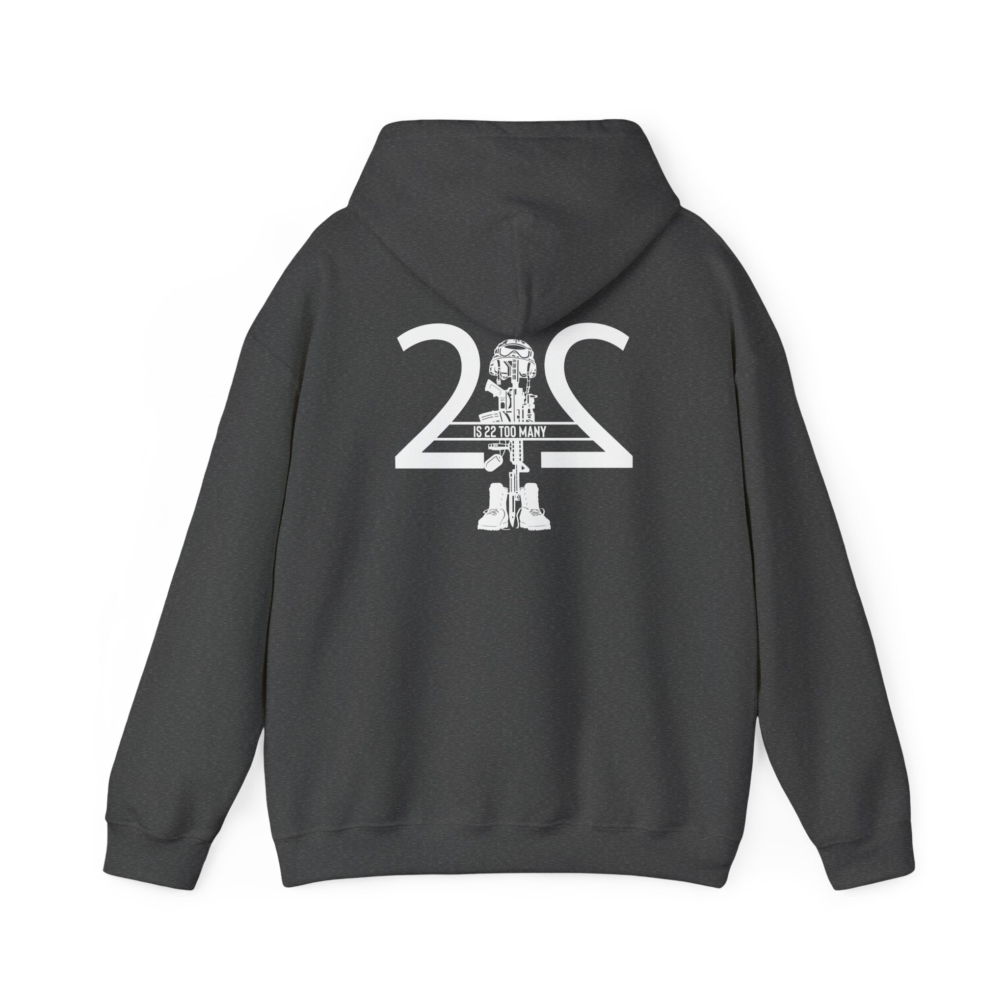 22 Is 22 Too Many – Veterans Mental Health Mission Hoodie