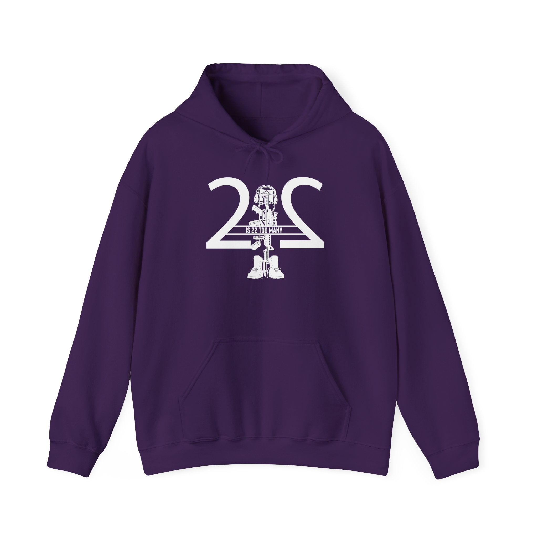 22 Is 22 Too Many – Veterans Mental Health Mission Hoodie