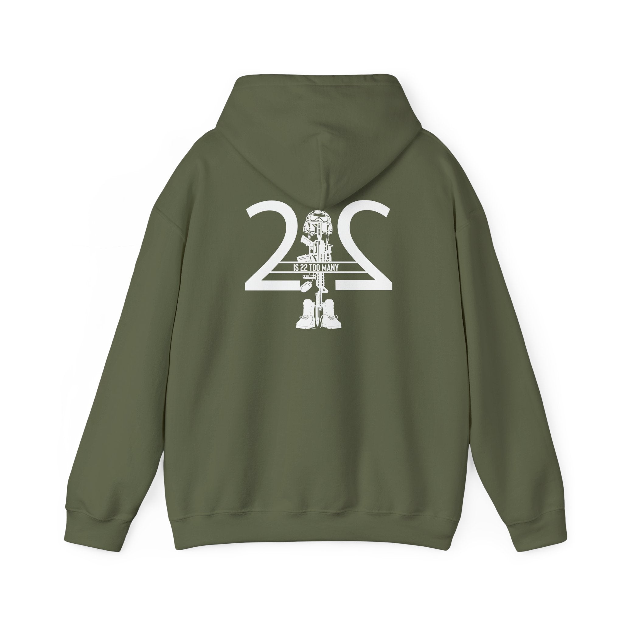 22 Is 22 Too Many – Veterans Mental Health Mission Hoodie