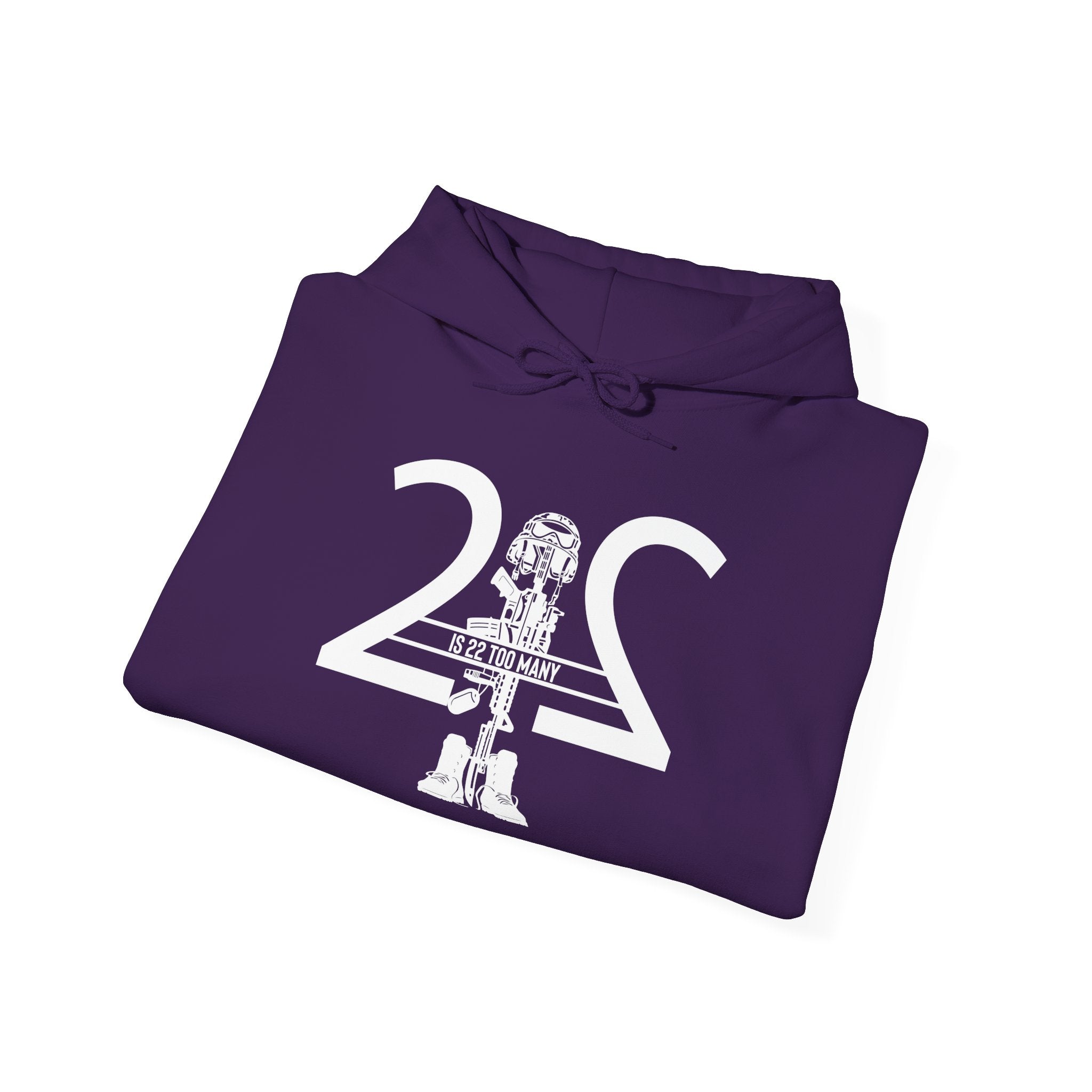 22 Is 22 Too Many – Veterans Mental Health Mission Hoodie