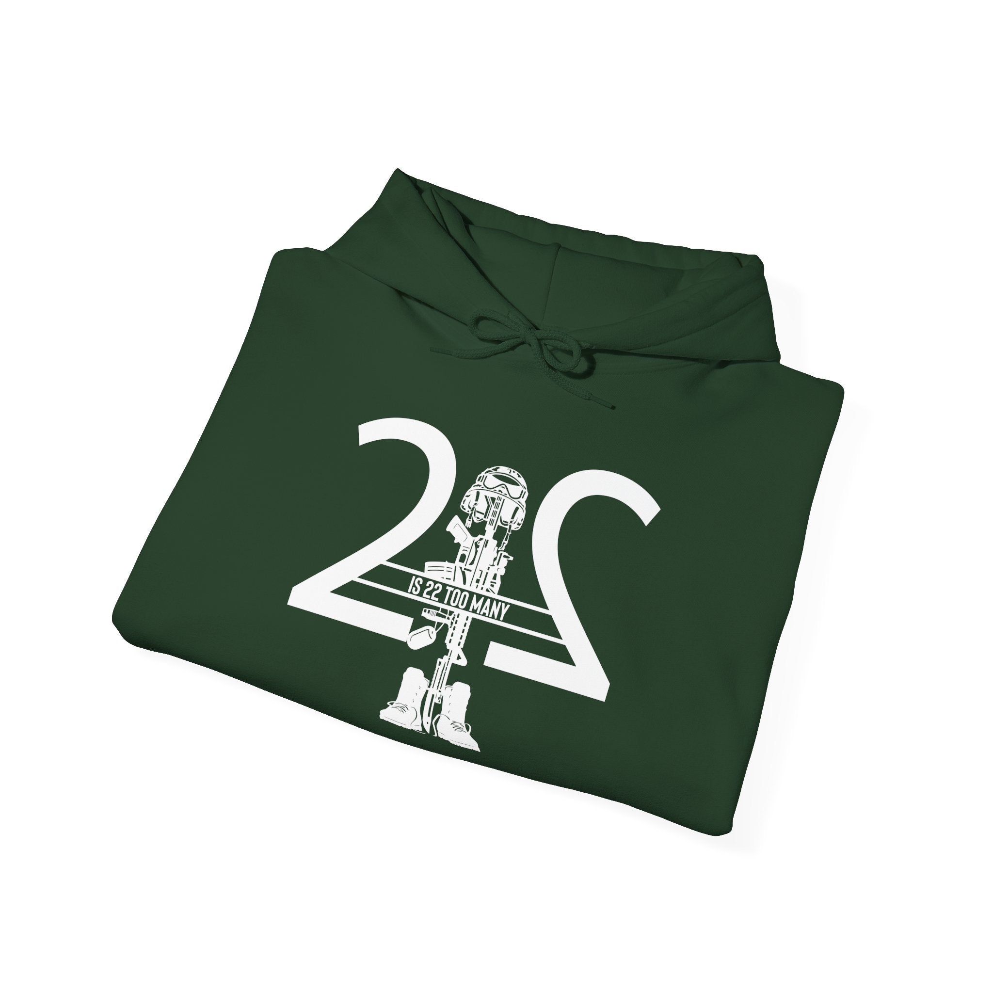 22 Is 22 Too Many – Veterans Mental Health Mission Hoodie