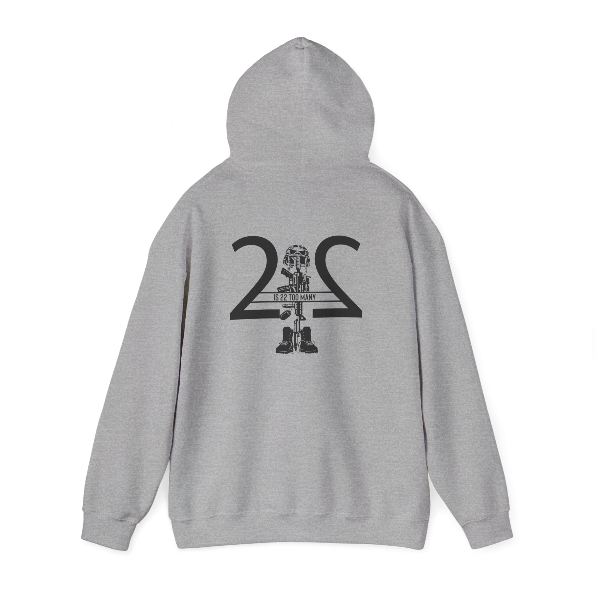 22 Is 22 Too Many – Veterans Mental Health Mission Hoodie