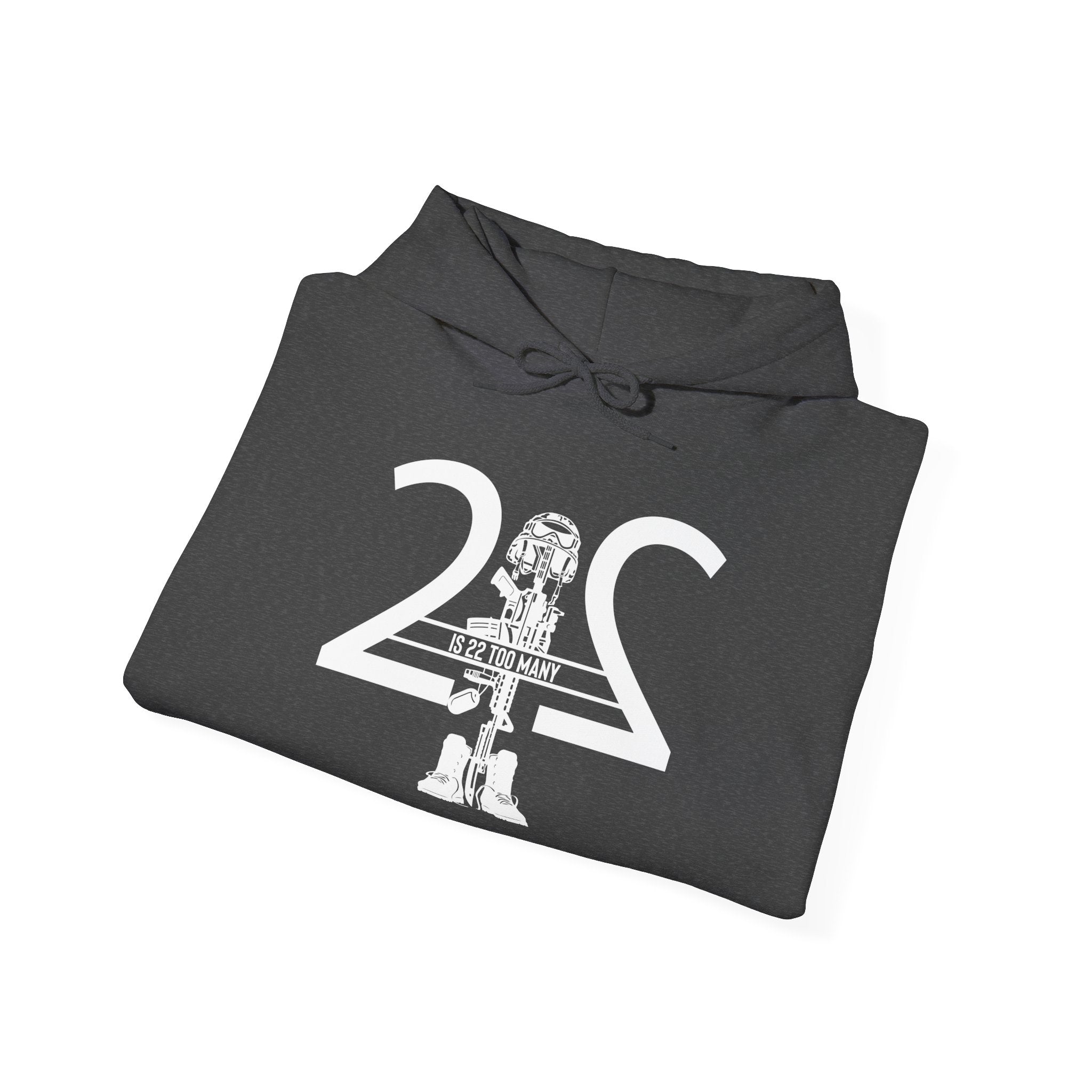 22 Is 22 Too Many – Veterans Mental Health Mission Hoodie