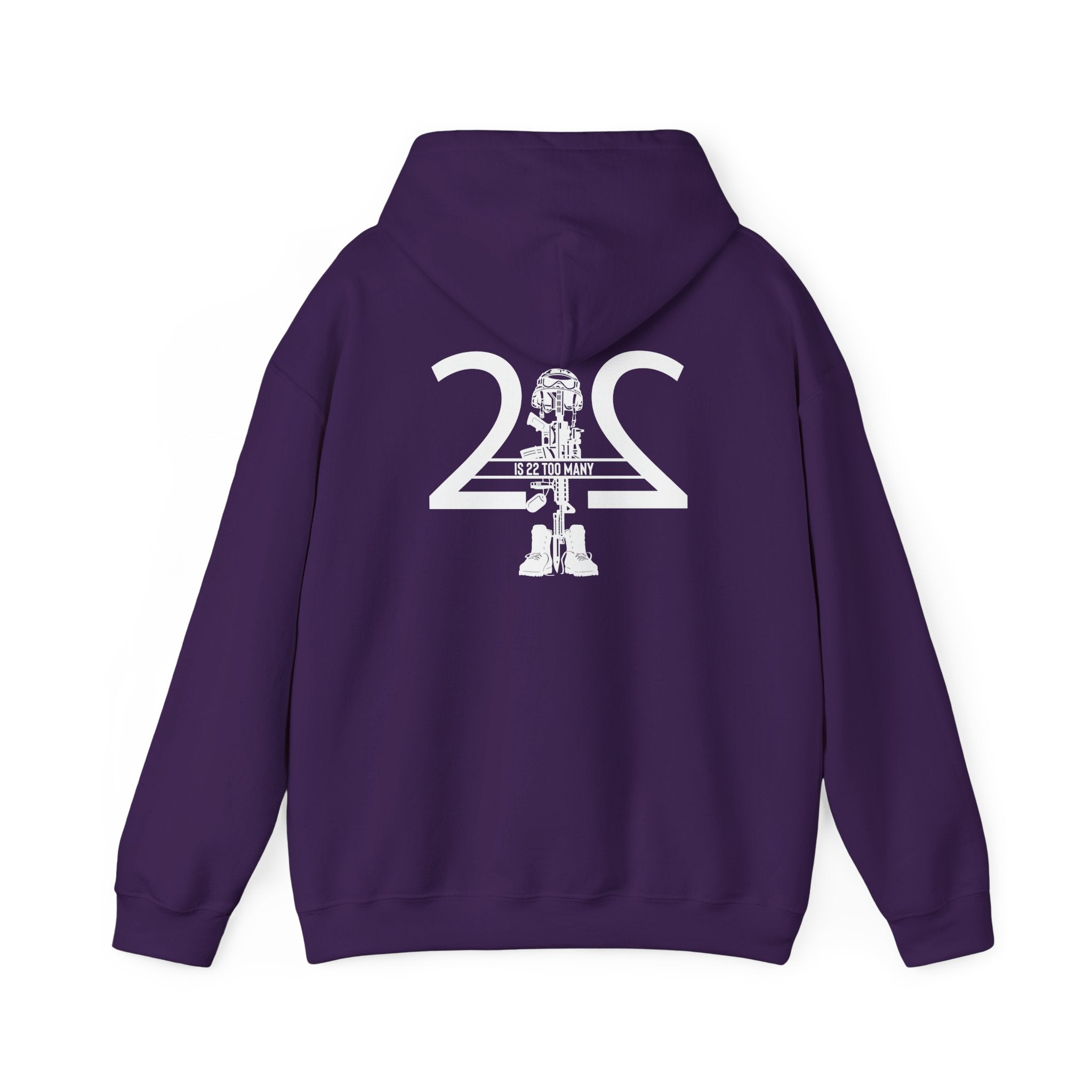 22 Is 22 Too Many – Veterans Mental Health Mission Hoodie